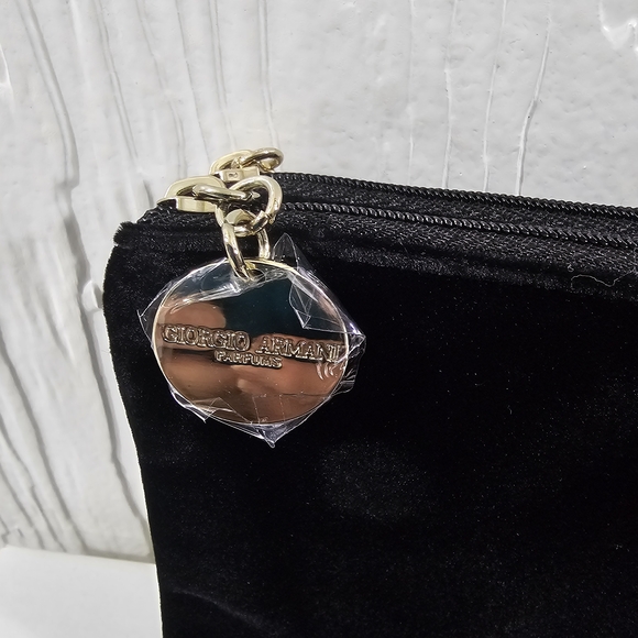 Giorgio Armani Black Velvet Pouch - Picture 3 of 7